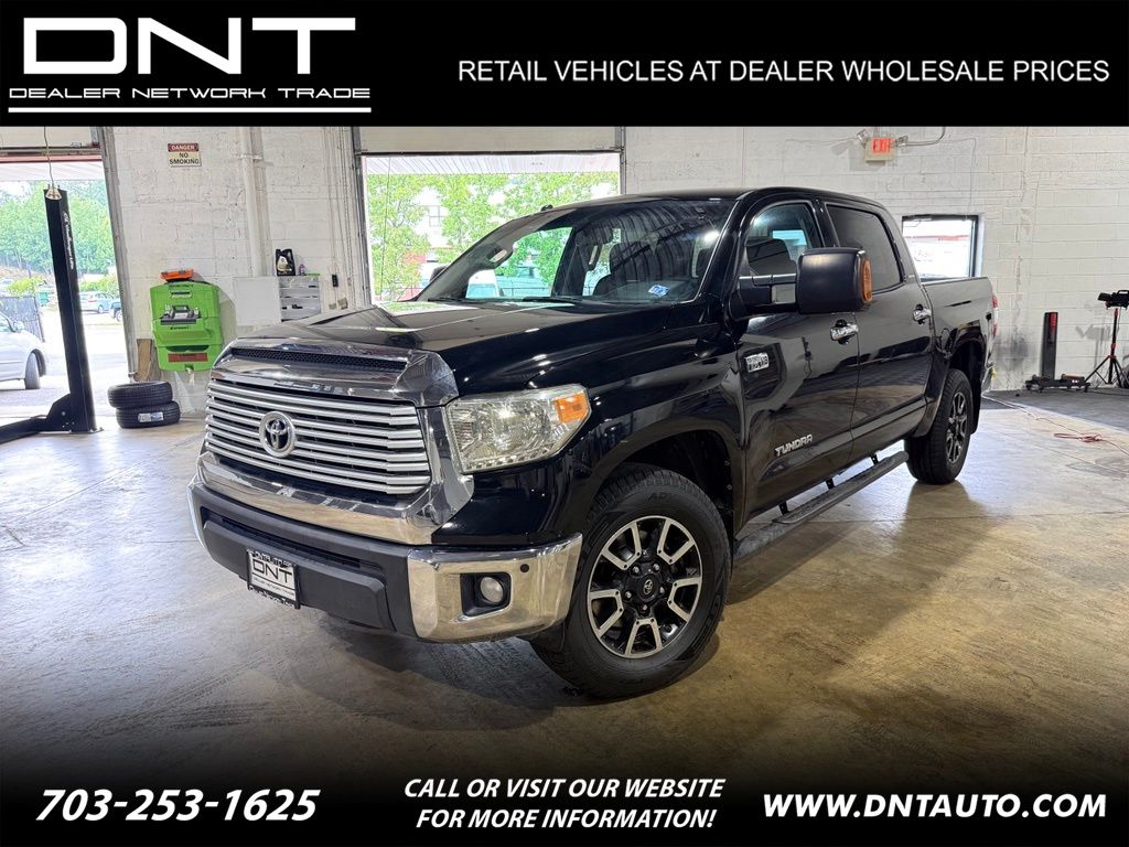 Attitude Black Metallic 2014 Toyota Tundra Pickup Truck Four-Wheel Drive 6-Speed Automatic Overdrive