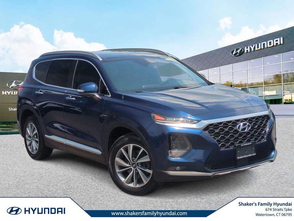 Stormy Blue 2020 Hyundai Santa Fe SUV / Crossover All-Wheel Drive 8-Speed Automatic