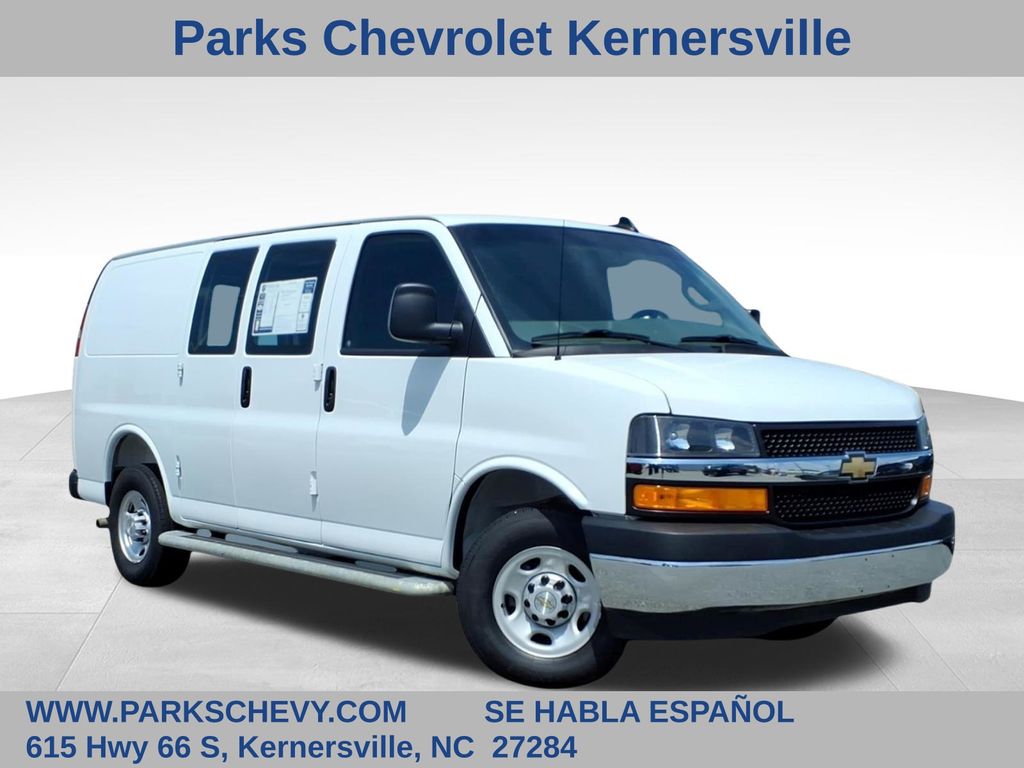 Summit White 2025 Chevrolet Express Cargo Van Rear-Wheel Drive 8-Speed Automatic Overdrive
