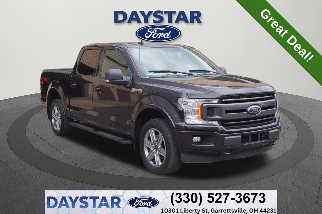 Red 2018 Ford F-150 XLT SuperCrew 4WD Pickup Truck Four-Wheel Drive Automatic