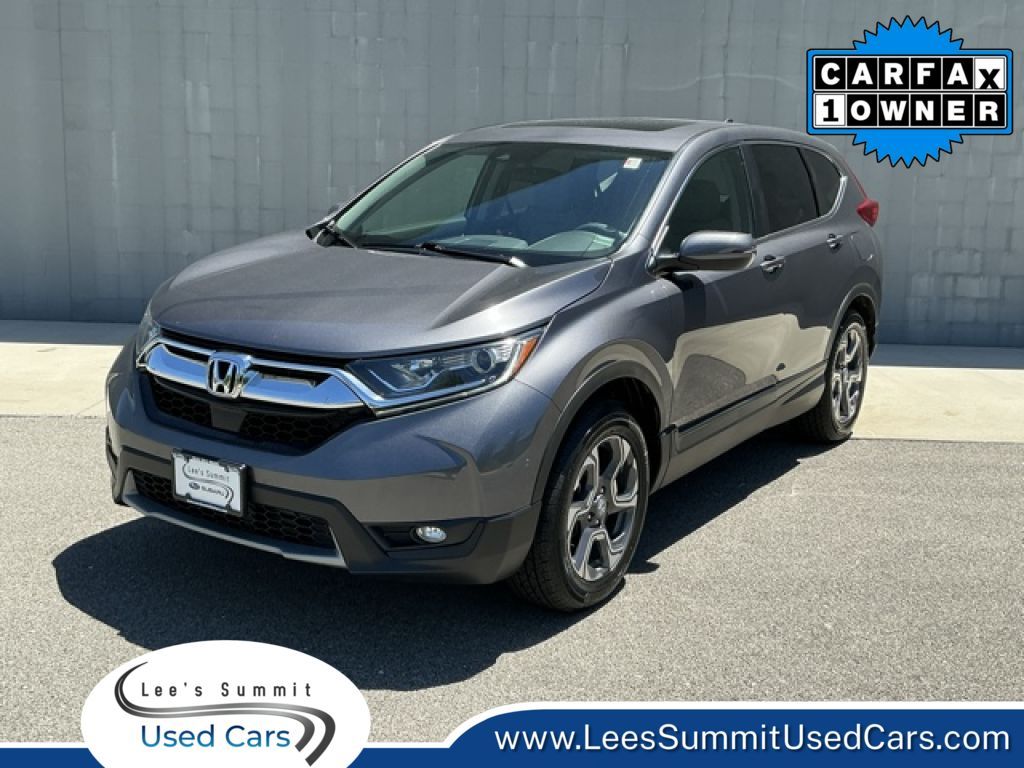 Gray (Modern Steel Metallic) 2018 Honda CR-V EX AWD SUV / Crossover All-Wheel Drive Continuously Variable Transmission
