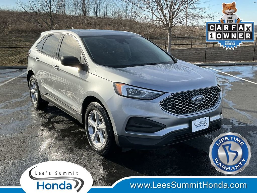 Iconic Silver Metallic 2024 Ford Edge SE AWD SUV / Crossover All-Wheel Drive 8-Speed Automatic