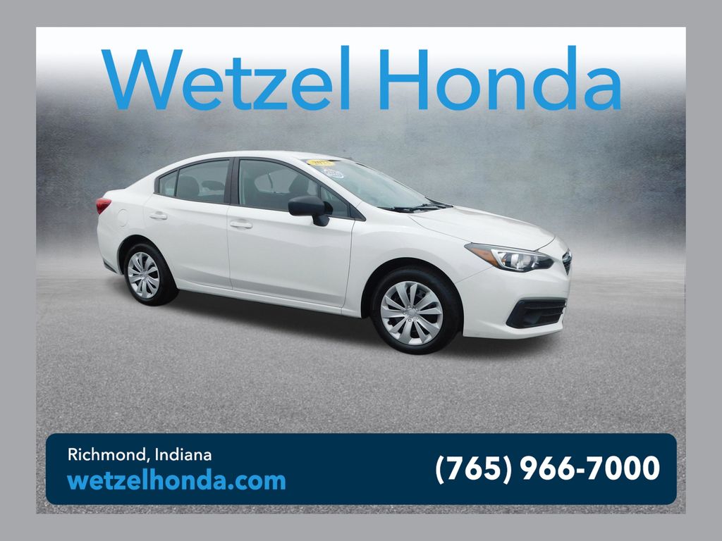 Crystal White Pearl 2023 Subaru Impreza Sedan All-Wheel Drive Continuously Variable Transmission