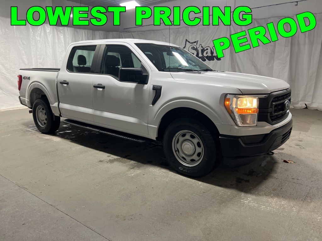 Space White Metallic 2021 Ford F-150 Pickup Truck Four-Wheel Drive Automatic