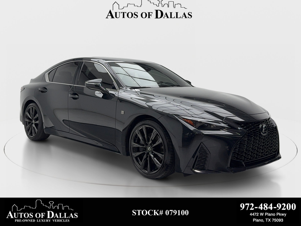 Black (Caviar) 2024 Lexus IS Sedan Rear-Wheel Drive 8-Speed Automatic