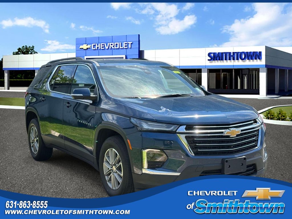 Blue Metallic 2023 Chevrolet Traverse SUV / Crossover Four-Wheel Drive 9-Speed Automatic