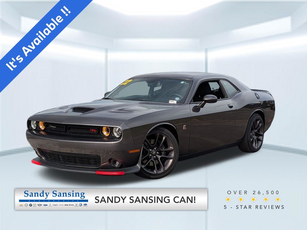 Gray (Granite Crystal Metallic Clearcoat) 2022 Dodge Challenger R/T Scat Pack RWD Coupe Rear-Wheel Drive 8-Speed Automatic