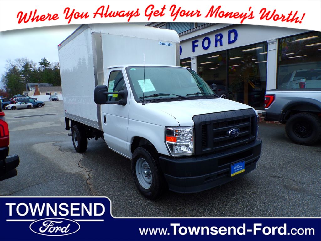 Oxford White 2024 Ford E-Series Chassis E-350 SD Cutaway SB RWD Pickup Truck Rear-Wheel Drive 6-Speed Automatic Overdrive