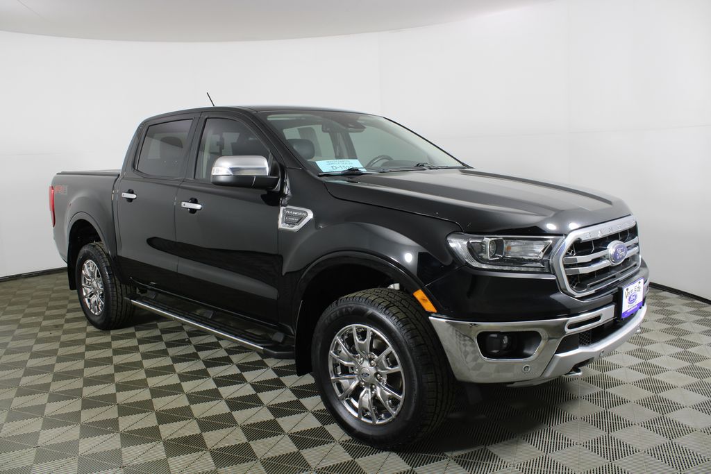 Shadow Black 2019 Ford Ranger Lariat SuperCrew 4WD Pickup Truck Four-Wheel Drive Automatic