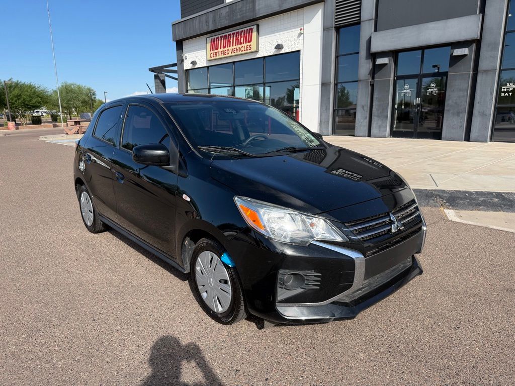 Black 2023 Mitsubishi Mirage Hatchback Front-Wheel Drive Continuously Variable Transmission