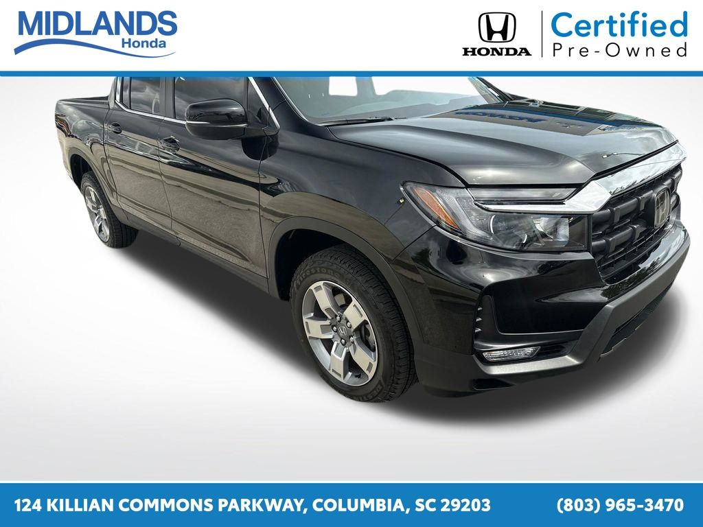 Crystal Black Pearl 2026 Honda Ridgeline RTL AWD Pickup Truck All-Wheel Drive 9-Speed Automatic