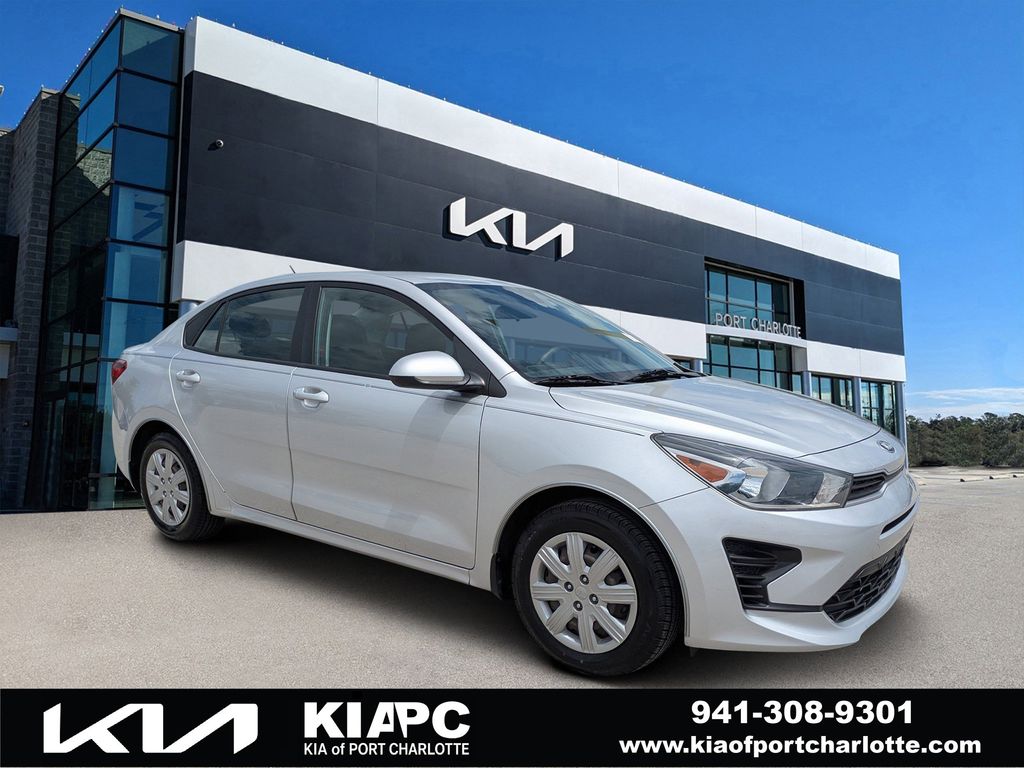 Silky Silver 2021 Kia Rio S FWD Sedan Front-Wheel Drive Continuously Variable Transmission