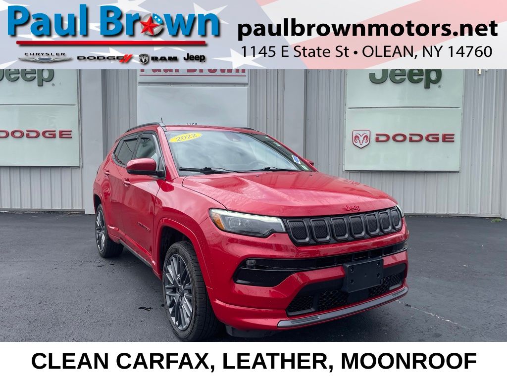 Redline Pearlcoat 2022 Jeep Compass SUV / Crossover Four-Wheel Drive 9-Speed Automatic