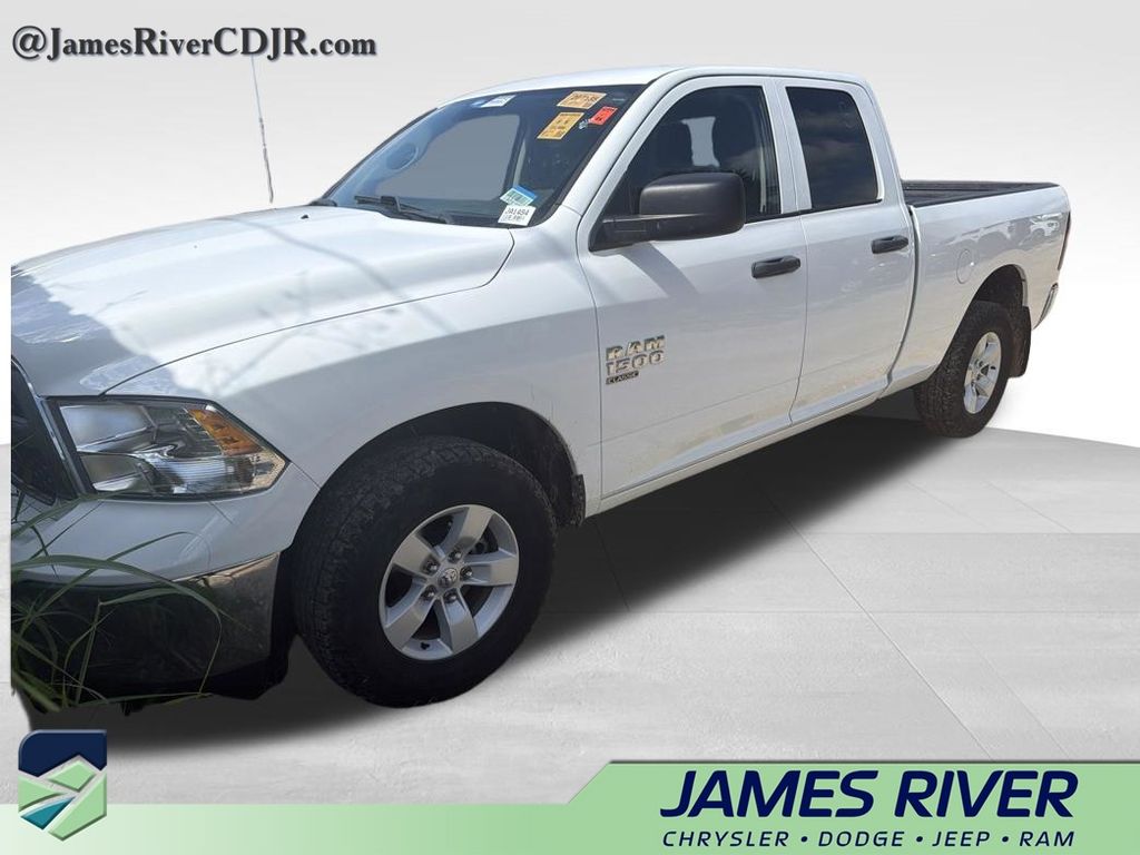 Bright White Clearcoat 2023 RAM 1500 Classic SLT Quad Cab 4WD Pickup Truck Four-Wheel Drive 8-Speed Automatic