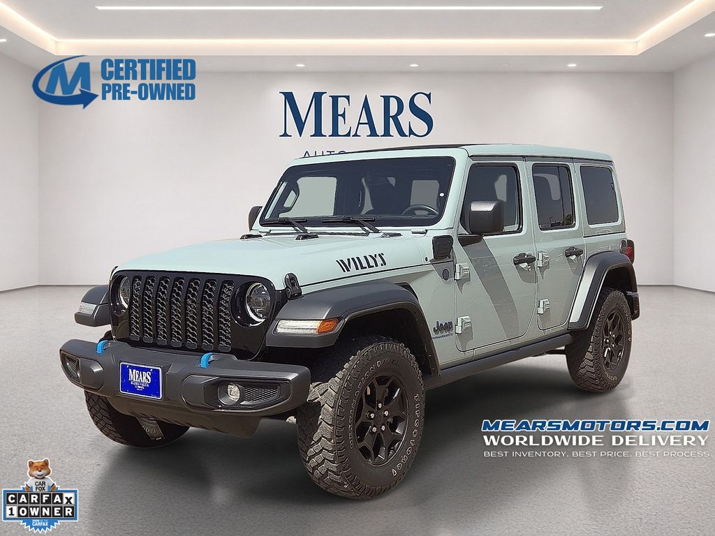 Earl Clearcoat 2023 Jeep Wrangler 4xe Willys 4WD SUV / Crossover Four-Wheel Drive 8-Speed Automatic