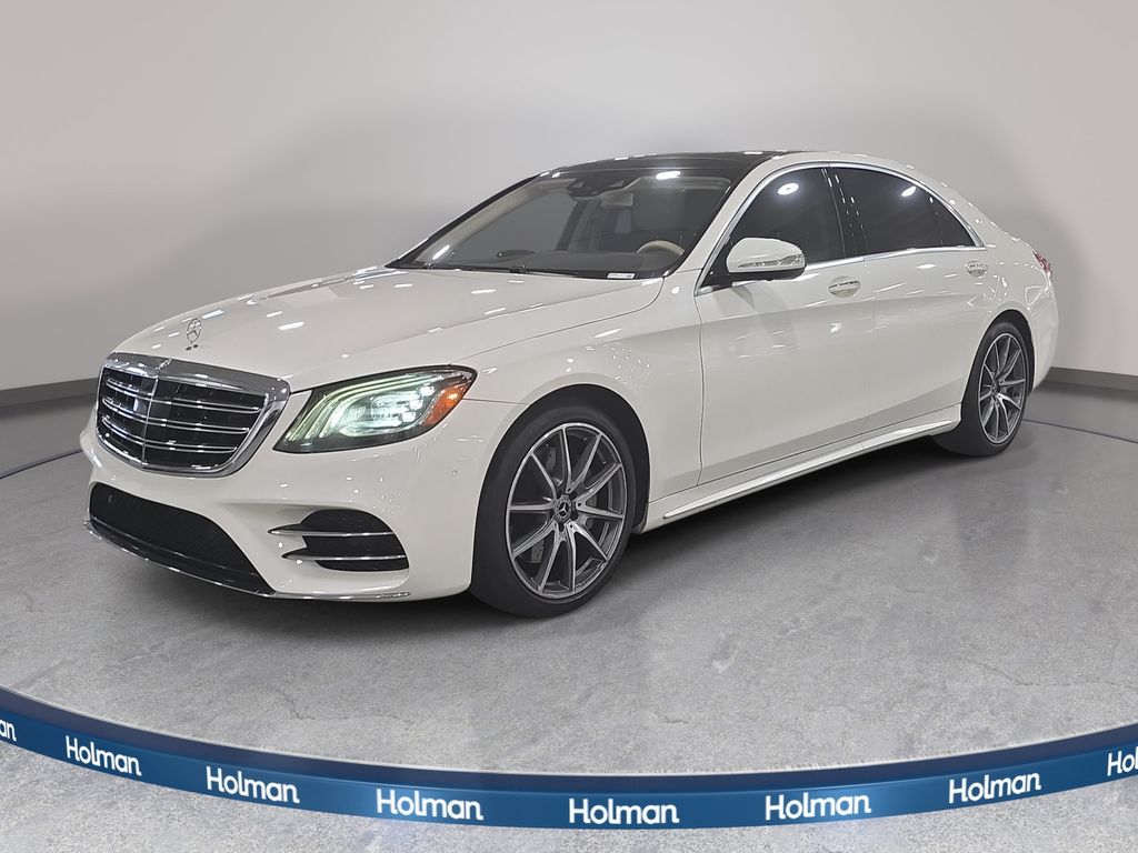 Diamond White 2020 Mercedes-Benz S-Class Sedan Rear-Wheel Drive 9-Speed Automatic