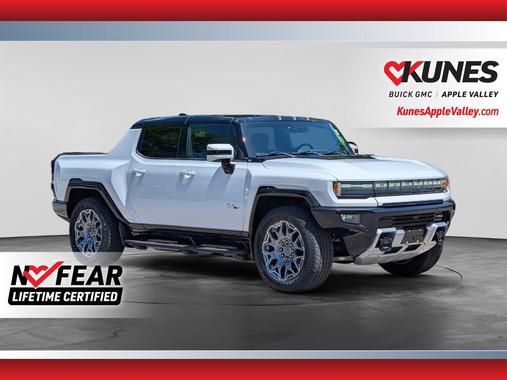 Interstellar White 2024 GMC Hummer EV Pickup Pickup Truck All-Wheel Drive 1-Speed Automatic