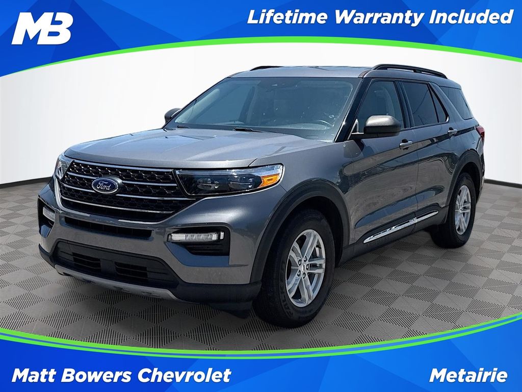 Gray Metallic 2022 Ford Explorer SUV / Crossover Rear-Wheel Drive Automatic