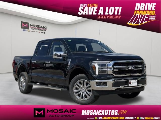 Agate Black Metallic 2026 Ford F-150 Lariat SuperCrew 4WD Pickup Truck Four-Wheel Drive Automatic