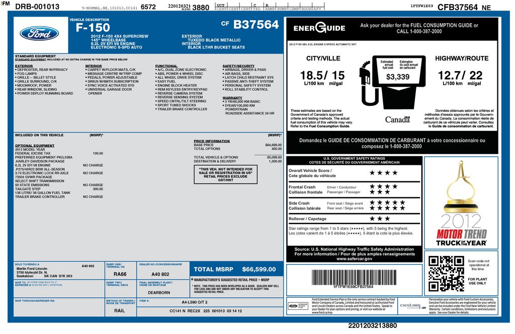 2012 Ford F-150 Harley-Davidson