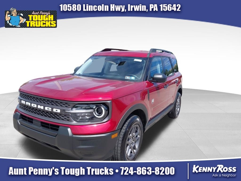 Ruby Red Metallic 2025 Ford Bronco Sport Big Bend AWD SUV / Crossover All-Wheel Drive 8-Speed Automatic
