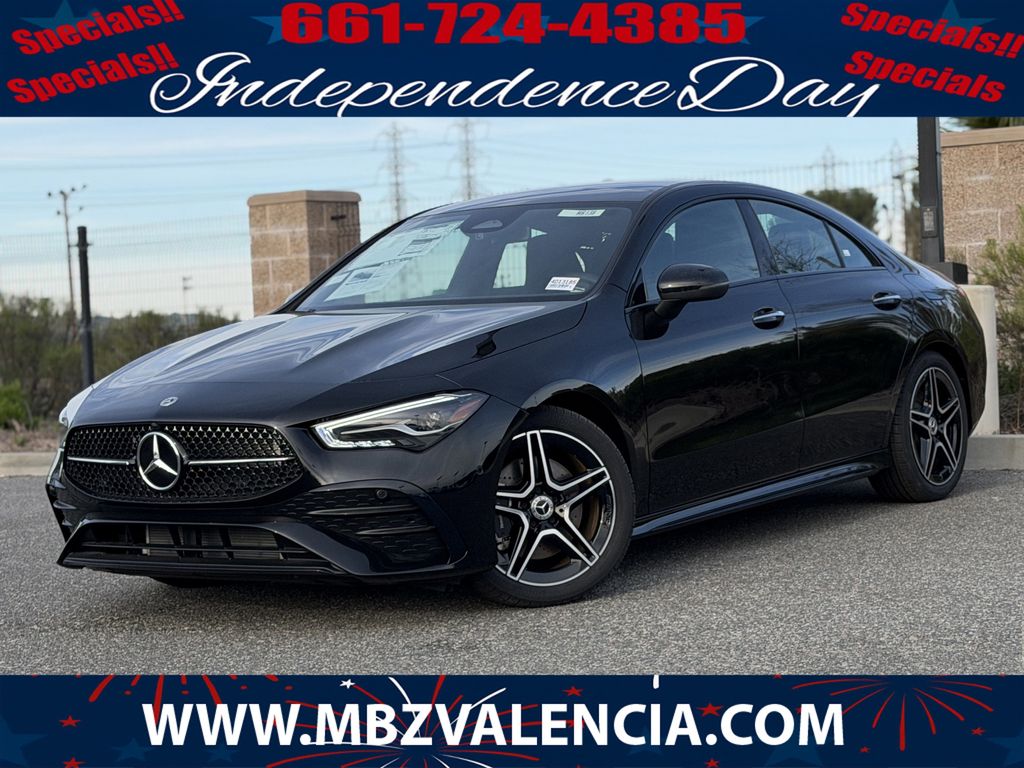 Black 2025 Mercedes-Benz CLA Coupe All-Wheel Drive 8-Speed Dual Clutch
