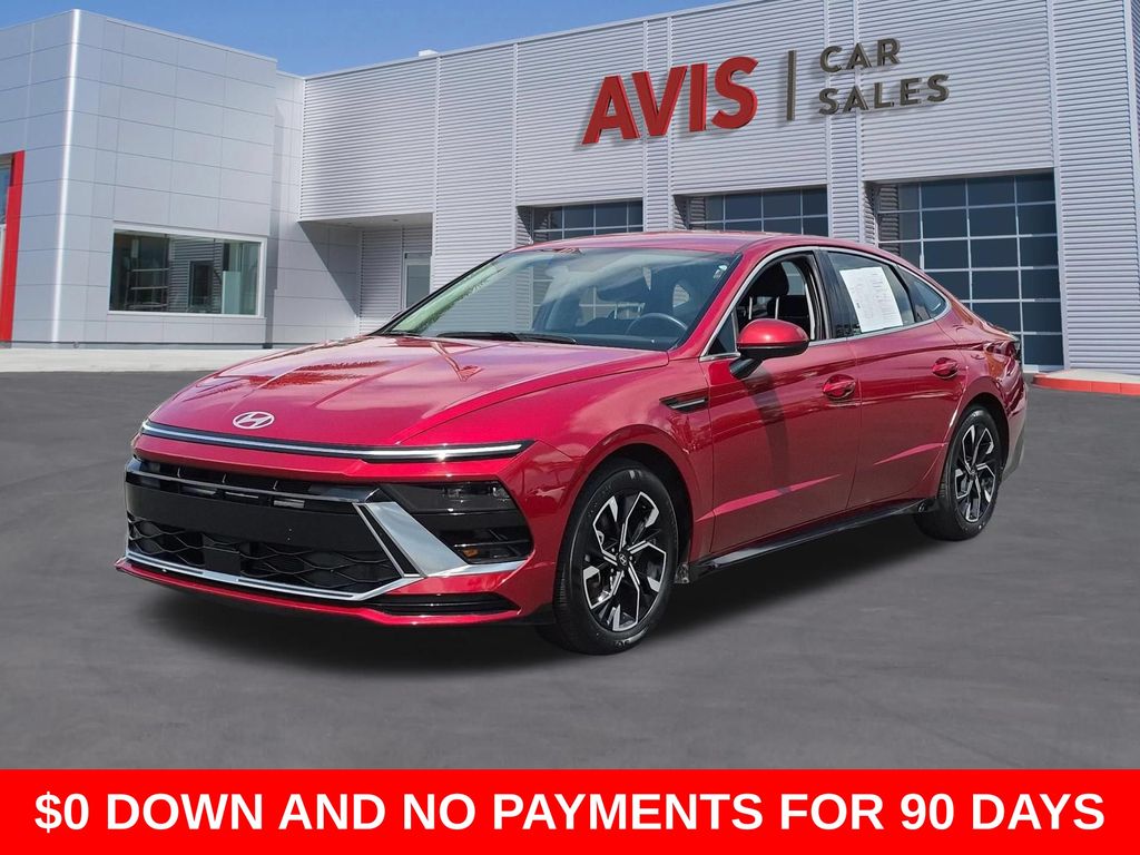 Red 2025 Hyundai Sonata Sedan Front-Wheel Drive 8-Speed Automatic