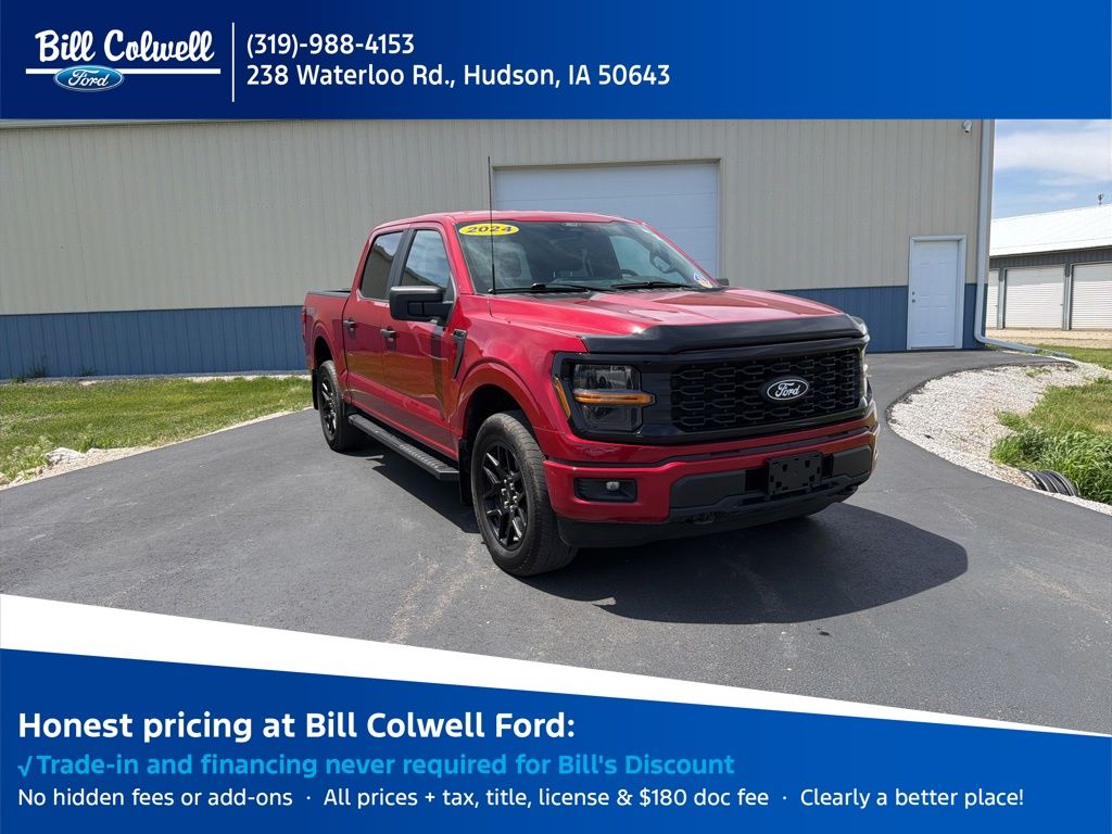 Rapid Red Metallic Tinted Clearcoat 2024 Ford F-150 Pickup Truck Four-Wheel Drive Automatic