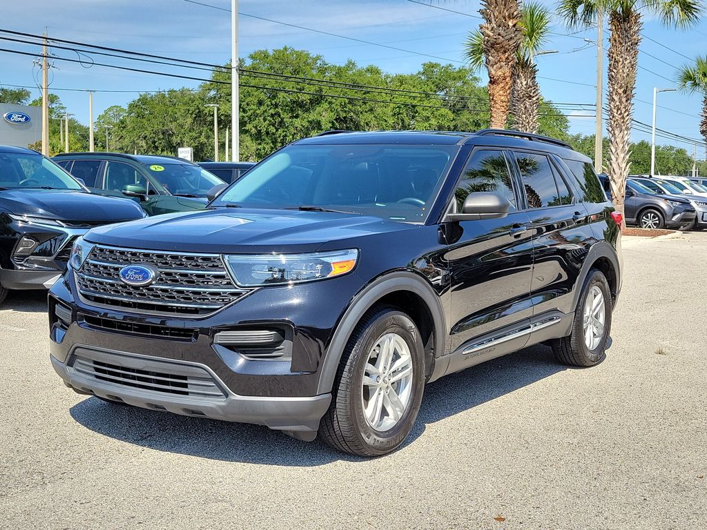 Black Metallic 2022 Ford Explorer SUV / Crossover Rear-Wheel Drive Automatic