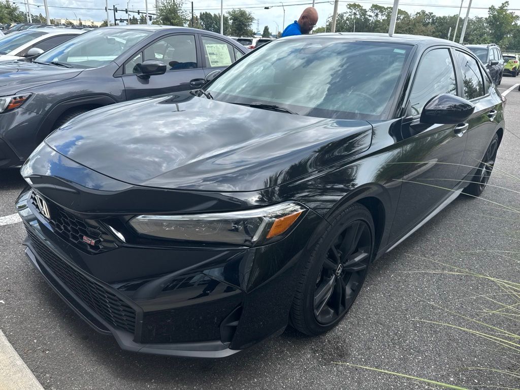 Crystal Black Pearl 2025 Honda Civic Sedan  6-Speed Manual