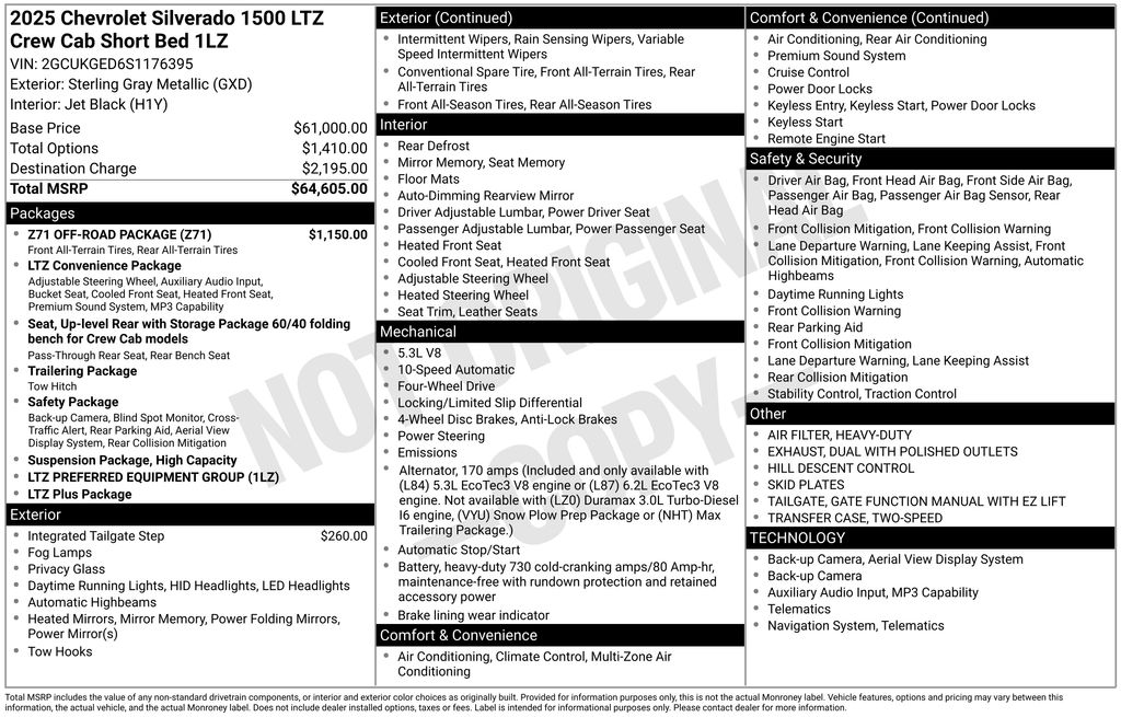 Used 2025 Gray Chevrolet LTZ image 5