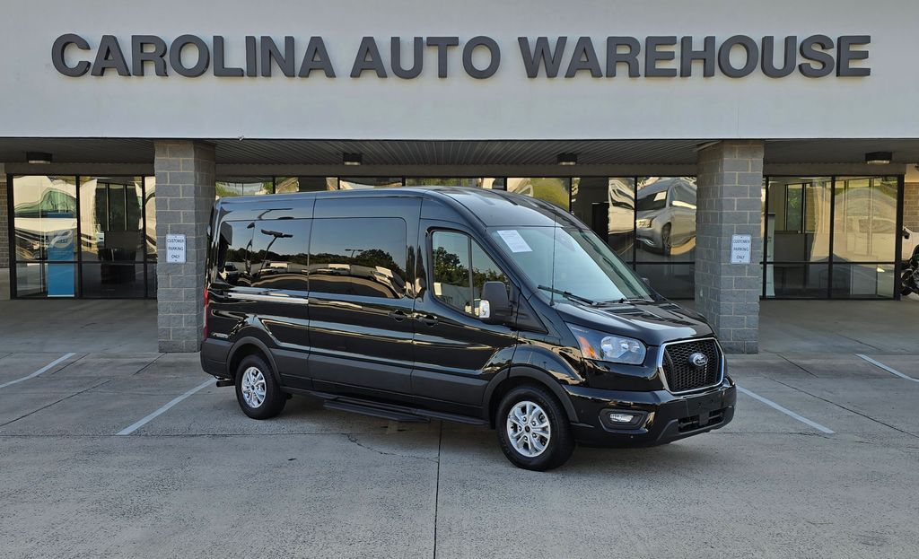 Black Metallic 2025 Ford Transit Passenger Van Rear-Wheel Drive 10-Speed Automatic