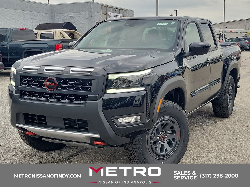 Super Black 2026 Nissan Frontier Pickup Truck Four-Wheel Drive 9-Speed Automatic Overdrive