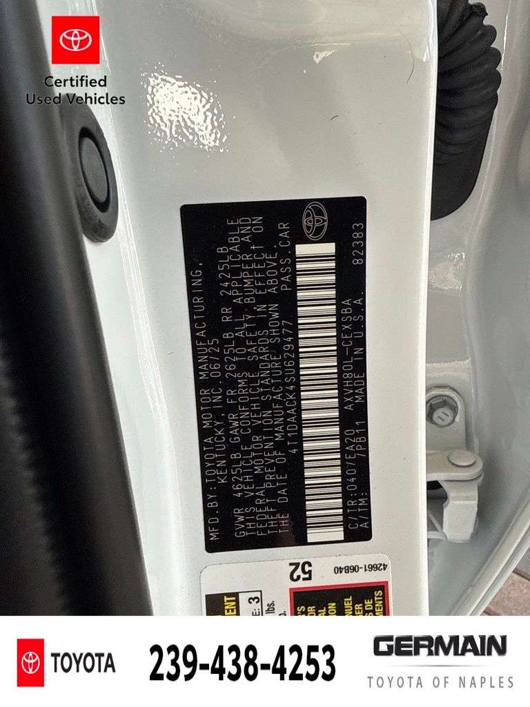 Certified Used 2025 White Toyota SE image 22