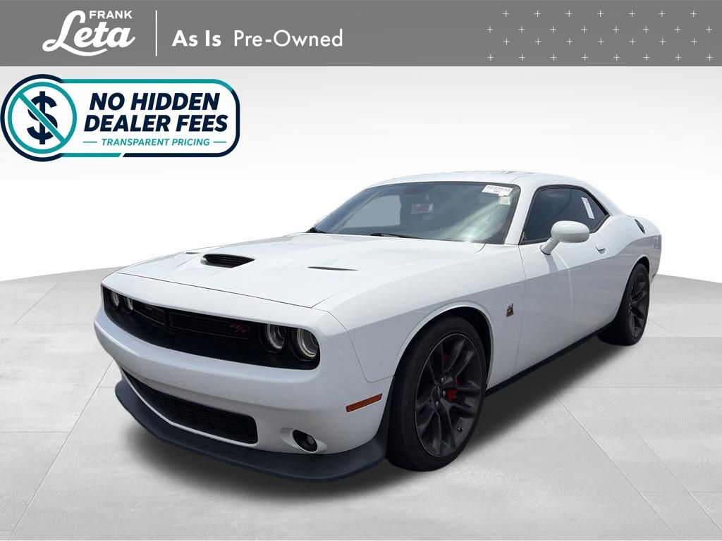 White Knuckle Clearcoat 2020 Dodge Challenger R/T Scat Pack RWD Coupe Rear-Wheel Drive 8-Speed Automatic