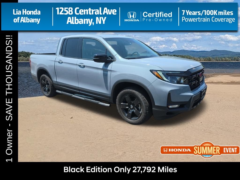 Sonic Gray Pearl 2025 Honda Ridgeline Pickup Truck All-Wheel Drive 9-Speed Automatic