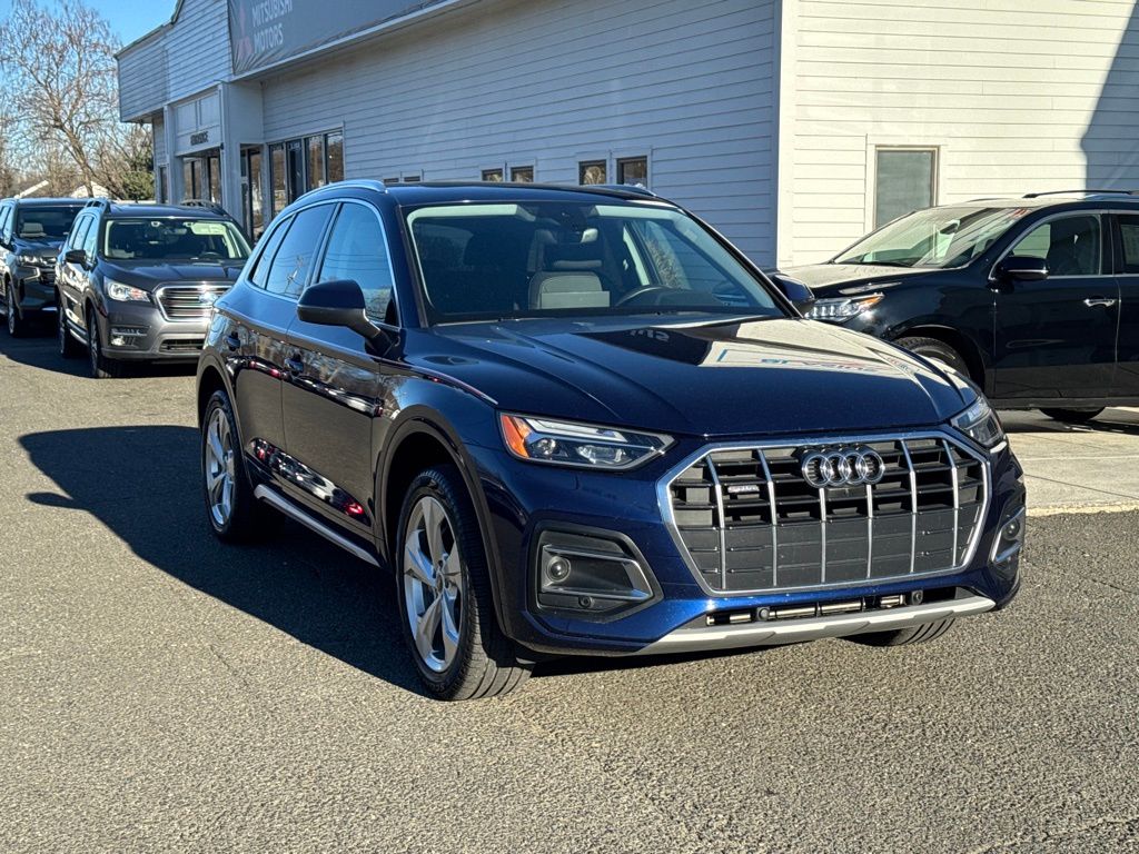 Blue Metallic 2021 Audi Q5 quattro Premium Plus 45 TFSI SUV / Crossover All-Wheel Drive 7-Speed Automatic