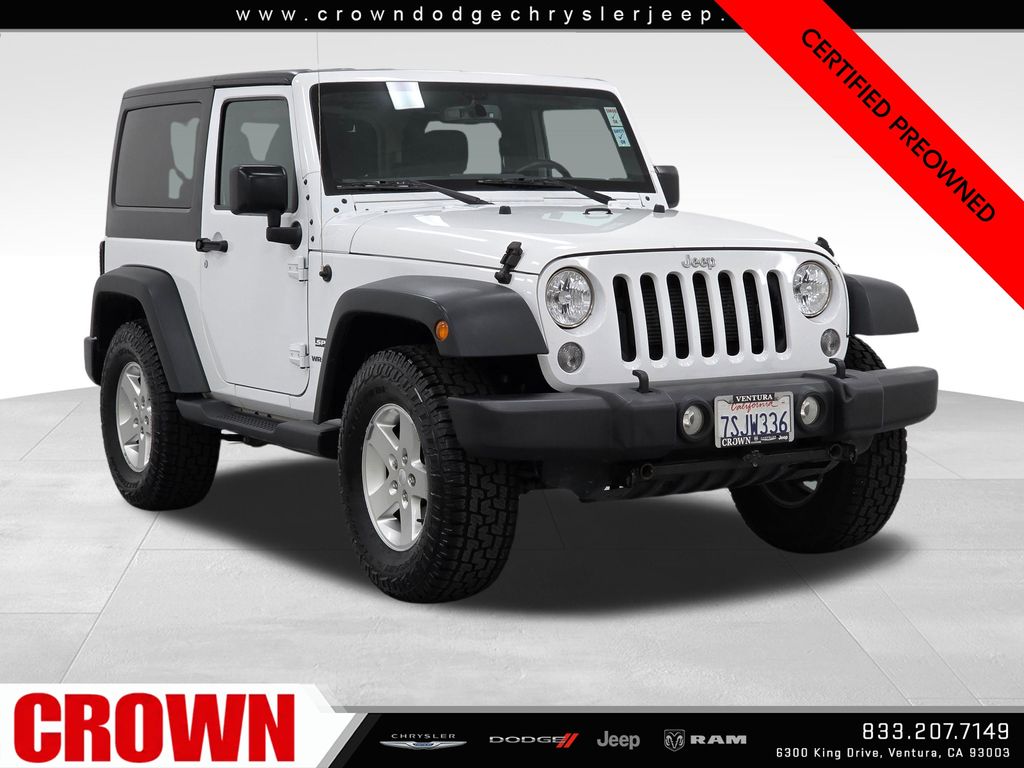 Bright White Clearcoat 2016 Jeep Wrangler SUV / Crossover Four-Wheel Drive 5-Speed Automatic