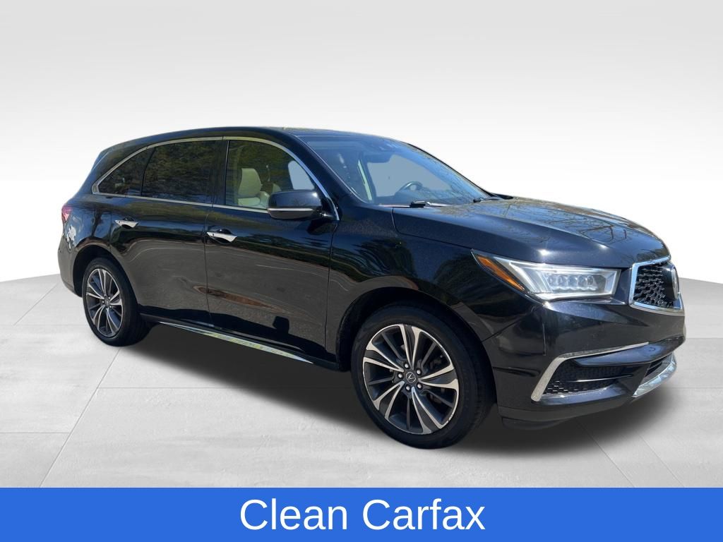 Majestic Black Pearl 2019 Acura MDX FWD with Technology Package SUV / Crossover Front-Wheel Drive 9-Speed Automatic