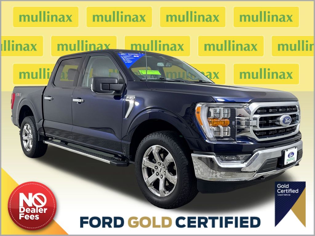Antimatter Blue Metallic 2023 Ford F-150 XLT SuperCrew 4WD Pickup Truck Four-Wheel Drive Automatic