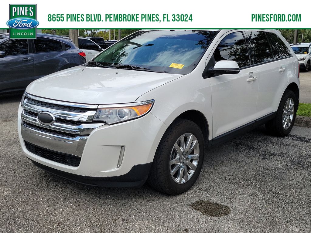 White Platinum Clearcoat Metallic 2013 Ford Edge SEL SUV / Crossover Front-Wheel Drive 6-Speed Automatic