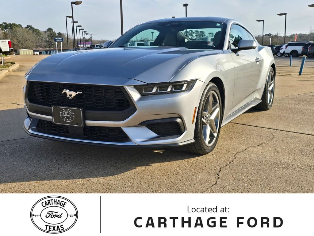 Silver Metallic 2024 Ford Mustang EcoBoost Fastback RWD Coupe Rear-Wheel Drive Automatic