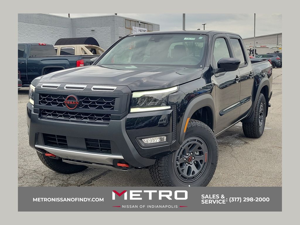 Super Black 2026 Nissan Frontier Pickup Truck Four-Wheel Drive 9-Speed Automatic Overdrive