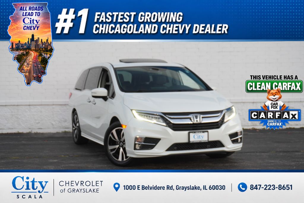 White 2020 Honda Odyssey Minivan Front-Wheel Drive Automatic