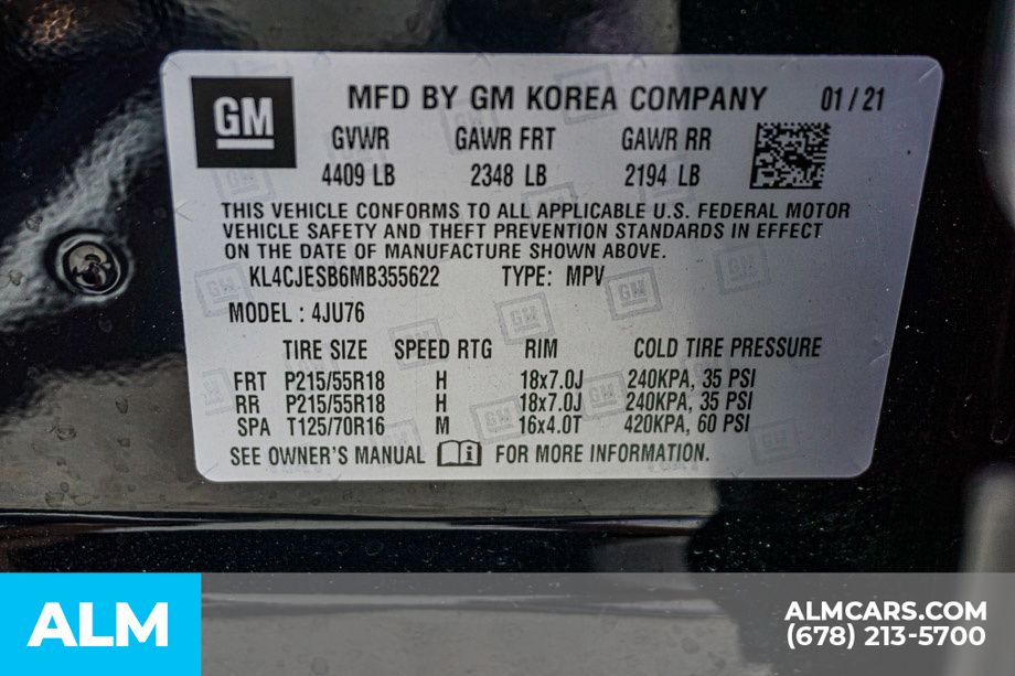 Used 2021 Blue Buick Preferred image 53