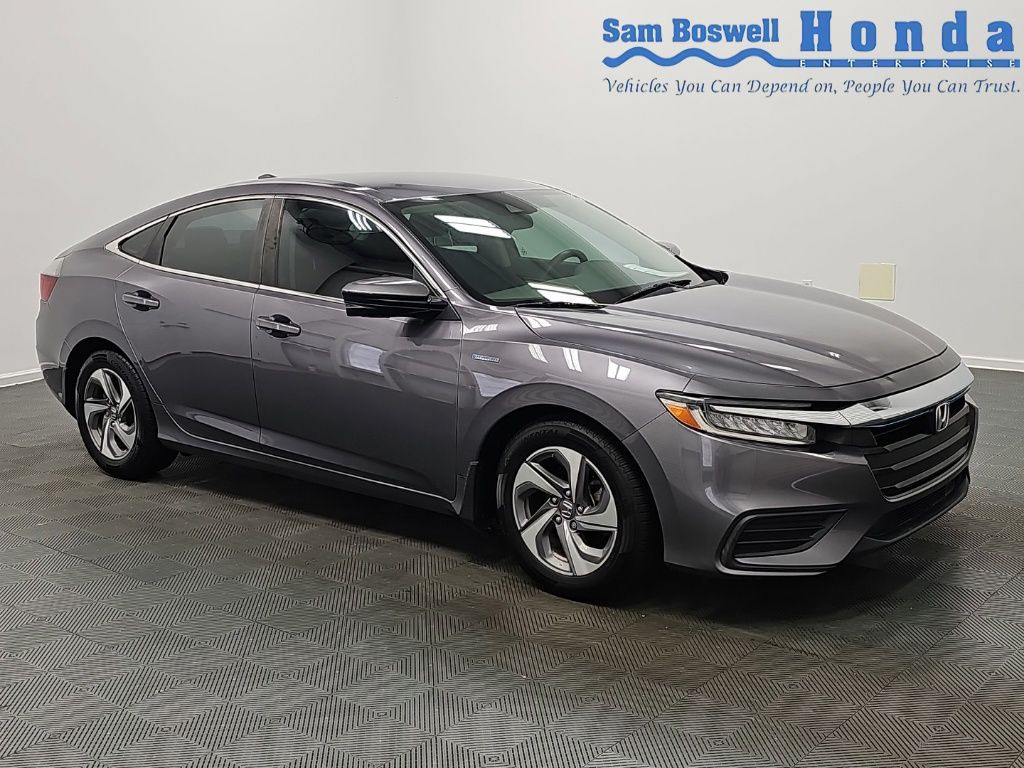 Gray (Modern Steel Metallic) 2020 Honda Insight Sedan Front-Wheel Drive Continuously Variable Transmission