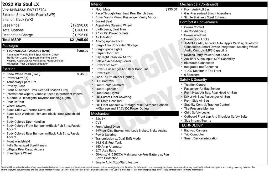 2022 Kia Soul LX White at Superior Kia