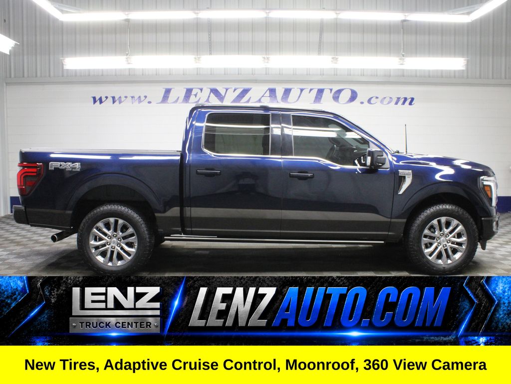 Antimatter Blue Metallic 2024 Ford F-150 Pickup Truck Four-Wheel Drive Automatic