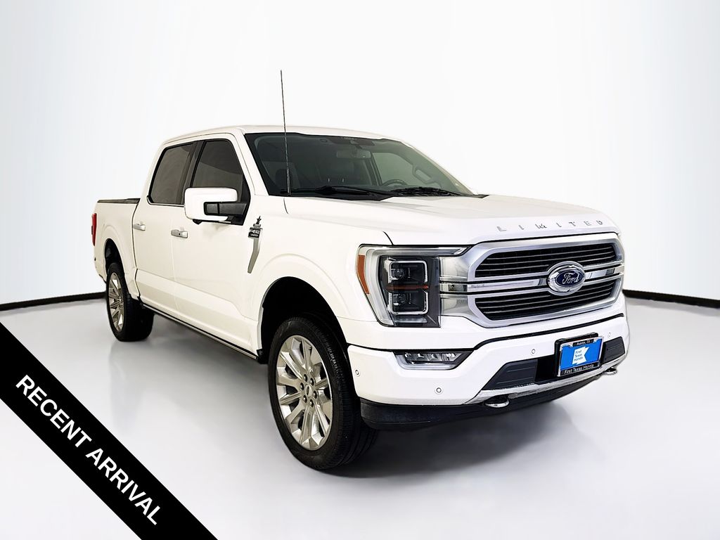 White Metallic 2021 Ford F-150 Pickup Truck Four-Wheel Drive Automatic