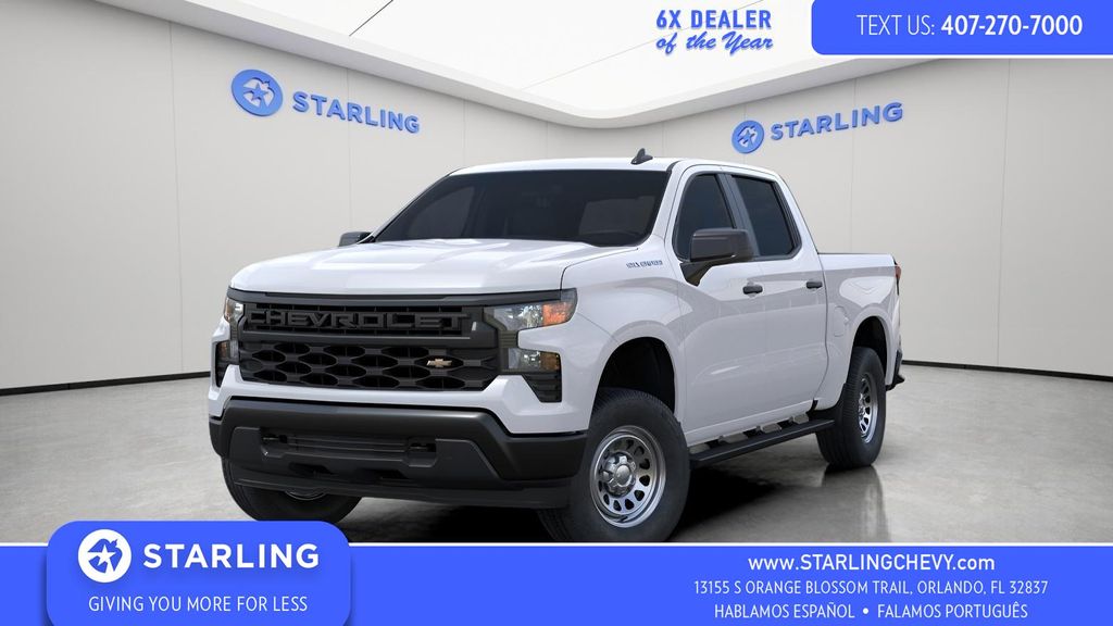 Summit White 2026 Chevrolet Silverado 1500 Pickup Truck 4X2 8-Speed Automatic